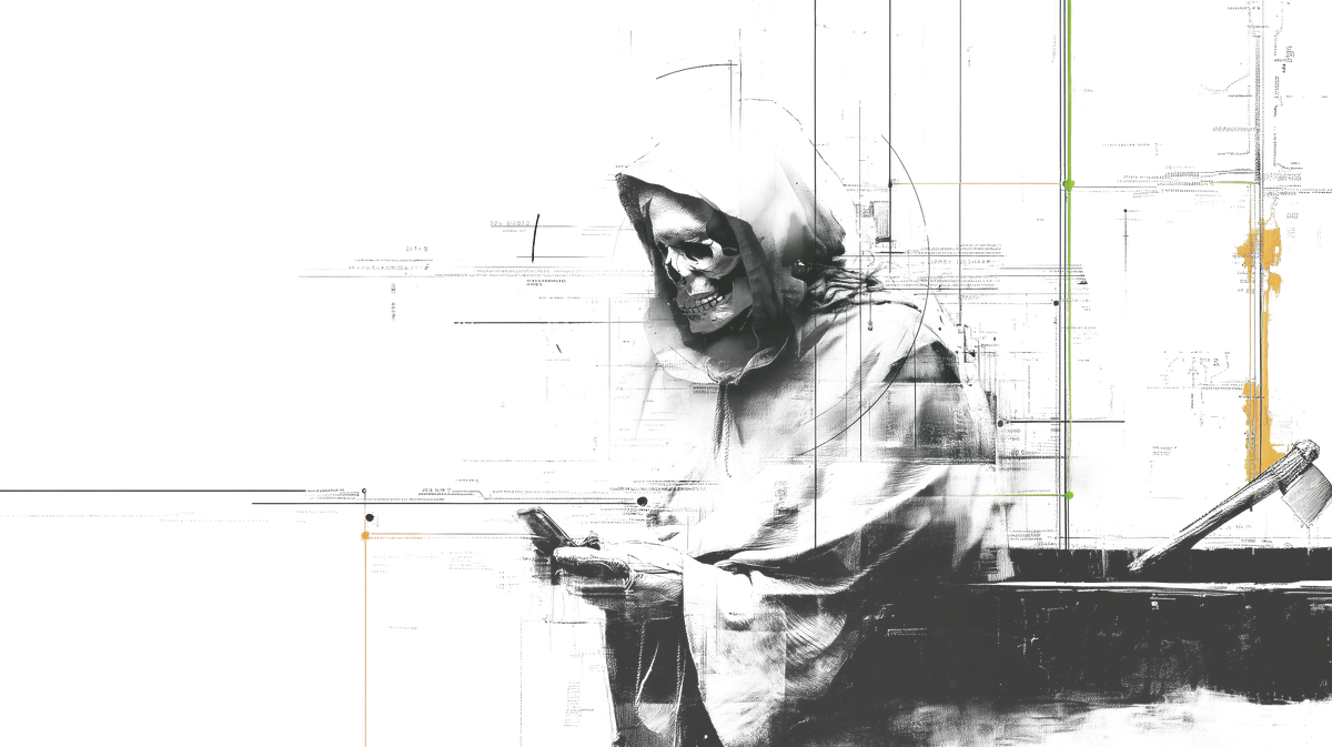 Collage cutout: the reaper